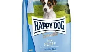 HAPPY DOG Sensible Mini Puppy 4kg Hrana uscata pentru catei talie mica, cu miel si orez