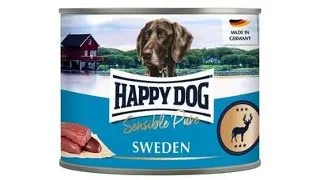 HAPPY DOG Sensible Pure Sweden hrana umeda pentru caini cu carne de cerb 200 g
