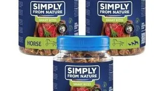 SIMPLY FROM NATURE Smart Bites Recompense caini, din cal 3x130 g