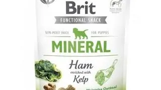 BRIT Care Dog Functional Snack Mineral Ham 150g Recompense cu sunca si alge pentru catei