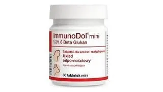 Supliment imunitate pisici Dolfos ImmunoDol mini 60 tablete cu beta-glucan