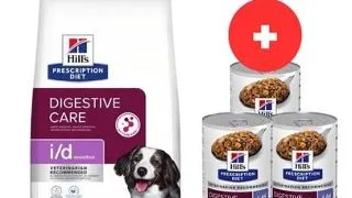 HILL'S Prescription Diet Sensitive Digestive Care i/d Activ Biome 12 kg + 3 x 360g hrana umeda GRATIS