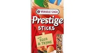 VERSELE-LAGA Prestige Sticks 2 sticks cu oua si cimbru pentru papagali mici 60g