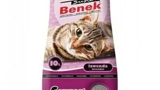Benek Super Compact nisip pentru litiera, cu lavanda 10 L
