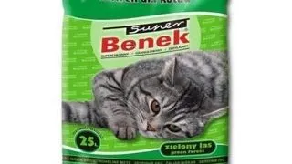 BENEK Super Standard Green Forest nisip pentru litiera, miros de pin 25 L