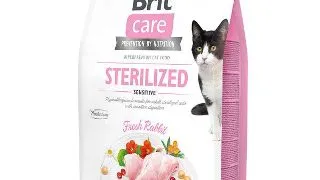 Hrana uscata pentru pisici Brit Care GF, Sterilized Sensitive 400g