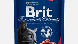 Brit Premium plic hrana umeda pisici, cu vita si mazare, 100g 100g