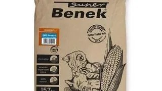 BENEK Super Corn Cat Asternut din porumb pentru litiera, briza marii 25 L