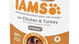 IAMS Cat Adult All Breeds Chicken &amp; Turkey In Gravy Hrana umeda pentru pisici adulte, cu pui si curcan 85 g