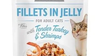 BRIT Care Fillets in Jelly set hrana umeda pisici adulte, cu curcan si creveti 24 x 85 g