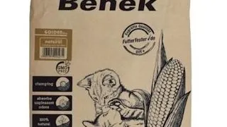 BENEK Super Corn Cat Golden Asternut din porumb pentru litiera 25 l