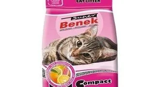 BENEK Super Compact Citrus Freshness nisip pentru litiera, miros citric 10 L x 2 (20 L)