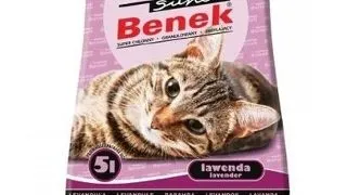 Benek Super Compact nisip pentru litiera, cu lavanda 10 L x 2 (20 l)