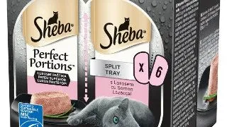 Sheba Perfect Portions hrana umeda pentru pisici adulte, cu somon in bucata 6 x 37,5g 6 x 37.5g