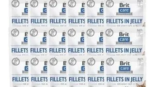 BRIT Care Fillets in Jelly Set hrana umeda pentru pisici, cu pui si branza in aspic 24 x 85 g