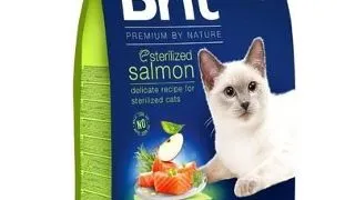 BRIT Cat Premium by Nature Sterilised salmon Hrana uscata pentru pisici sterlizate, cu somon 8 kg