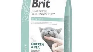 BRIT Veterinary Diets Cat Struvite Dieta veterinara pentru pisici adulte cu probleme ale tractului urinare inferior 2 kg