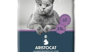 ARISTOCAT Bentonite Plus Nisip pentru litiera pisicilor, din bentonita cu lavanda 25 L