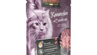 LEONARDO Finest Selection hrana umeda pentru pisici, cu iepure si merisoare 85 g