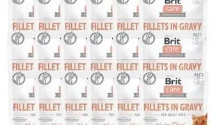 BRIT Care Fillets in gravy Hrana umeda pentru pisici adulte, pui in sos 24 x 85 g