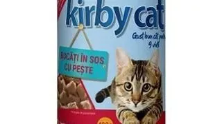 Hrana umeda pisici, Kirby Cat conserva cu somon, 415g 400g