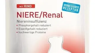 KATTOVIT Feline Diet Niere/Renal Beef hrana umeda dietetica pentru pisici cu afectiunile ale rinichilor, cu vita 85 g