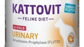 KATTOVIT Feline Diet Urinary hrana umeda dietetica pentru pisici in prevenirea pietrelor struvit, cu vitel 185 g