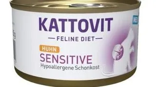 KATTOVIT Feline Diet Sensitive Chicken hrana umeda dietetica pentru pisici cu intolerante, alergii alimentare, cu pui 85 g