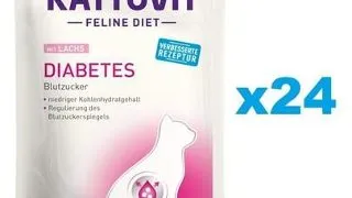 KATTOVIT Feline Diet Diabetes hrana umeda dietetica pentru pisici cu diabet  24 x 85 g