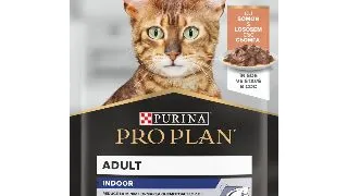Hrana umeda pentru pisici adulte, Purina Pro Plan Indoor cu Somon in sos, 85 g 85g