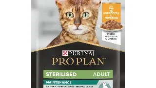 Hrana umeda pentru pisici Pro Plan Sterilised, Pui in Sos, 85g 85g