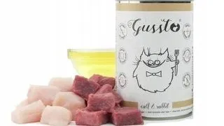GUSSTO Cat Fresh Calf&amp;Rabbit hrana umeda pisica 12x400 g vitel si iepure