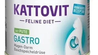 KATTOVIT Feline Diet Gastro Turkey pisici cu afectiuni digestive 185 g hrana umeda, curcan