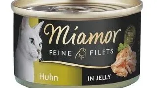MIAMOR Feline Filets Hrana umeda pentru pisici, cu pui in aspic 100 g
