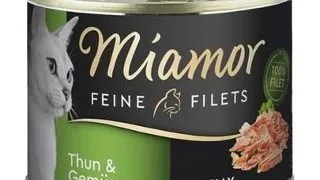 MIAMOR Feline Filets Hrana umeda pentru pisici , cu ton cu legume in aspic 185 g