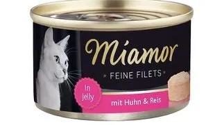 MIAMOR Conserva pentru pisica, file de pui si orez in aspic 100g