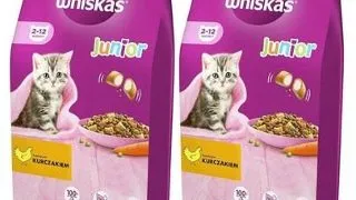 WHISKAS Junior 14kg x 2 hrana uscata cu pui pentru pisici junior