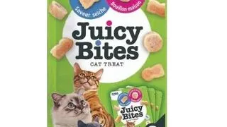 INABA Juicy Bites Recompense umede pentru pisci, cu bulion si calamar 33,9 g (3x11,3 g)