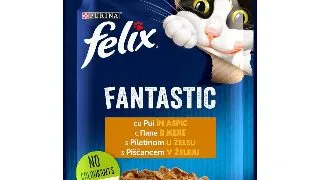 Hrana umeda pentru pisici, Felix Fantastic, Pui, 85g 85g