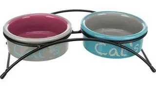 TRIXIE Set boluri ceramice "Eat on Feet" 0.3 L