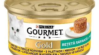 Hrana umeda pentru pisici Gourmet Gold, Pui si Morcovi, 85 g 85g