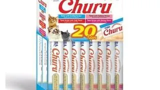 INABA Churu Varieties Tuna&amp;Seafood 20x14g Recomense cu ton si fructe de mare pentru pisici