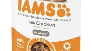 IAMS Cat Senior All Breeds Chicken In Gravy pui in sos pentru pisici seniori 85 g