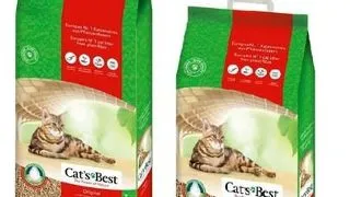 JRS Cat's Best Eco Plus Asternut natural din lemn pentru litiera 40 L + 20 L = 60 L (25,8 kg)