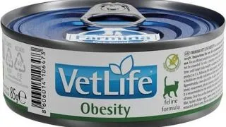 FARMINA Vet Life Obesity 85g Hrana umeda pentru pisici supraponderale