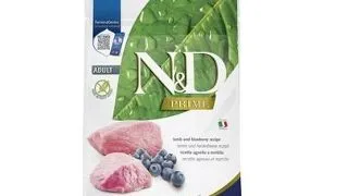 FARMINA N&amp;D Prime Lamb &amp; Blueberry Adult cat 300 g hrana uscata pisici adulte, miel si afine