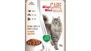 Hrana Umeda Miau Miau pentru Pisici Care Delicate cu Macrou, 85 g