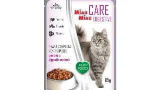 Hrana Umeda Miau Miau pentru Pisici Care Digestive cu Miel, 85 g 85g