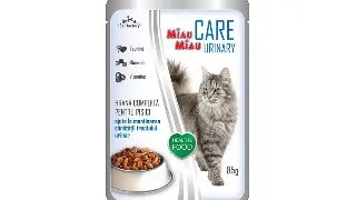Hrana Umeda Miau Miau pentru Pisici Care Urinary cu Peste, 85 g 85g