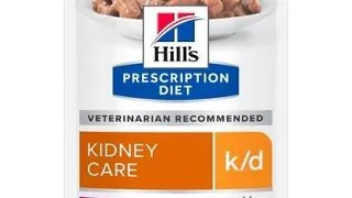 HILL'S Prescription Diet Feline k/d Plicuri hrana umeda pisici cu probleme renale, cu vita 12x85 g